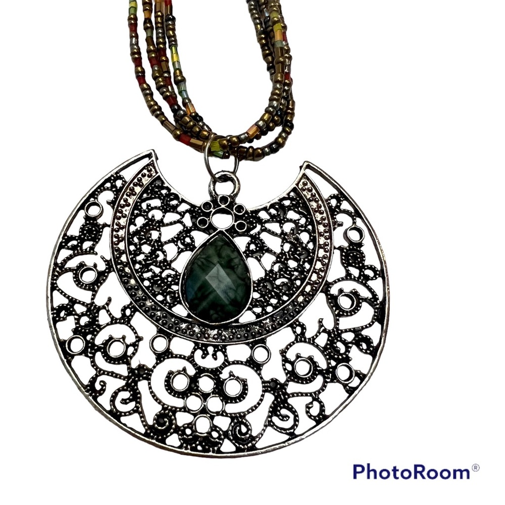 5/$20 Statement Necklace with Large Pendant + Bonus